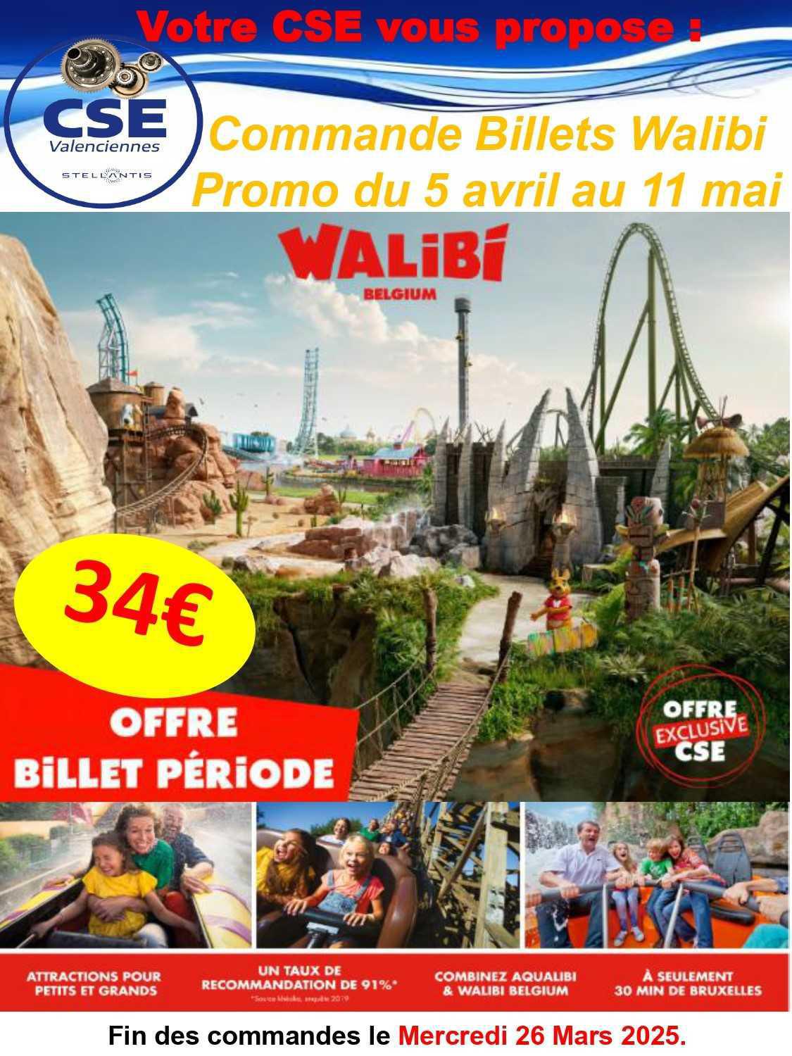 Parc Walibi Belgium Printemps (avant le 26 mars 2025)