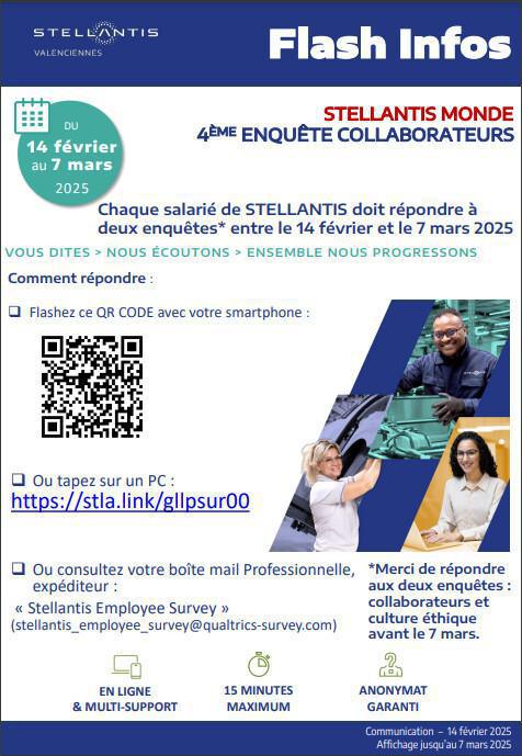 Enquête du bien être chez Stellantis