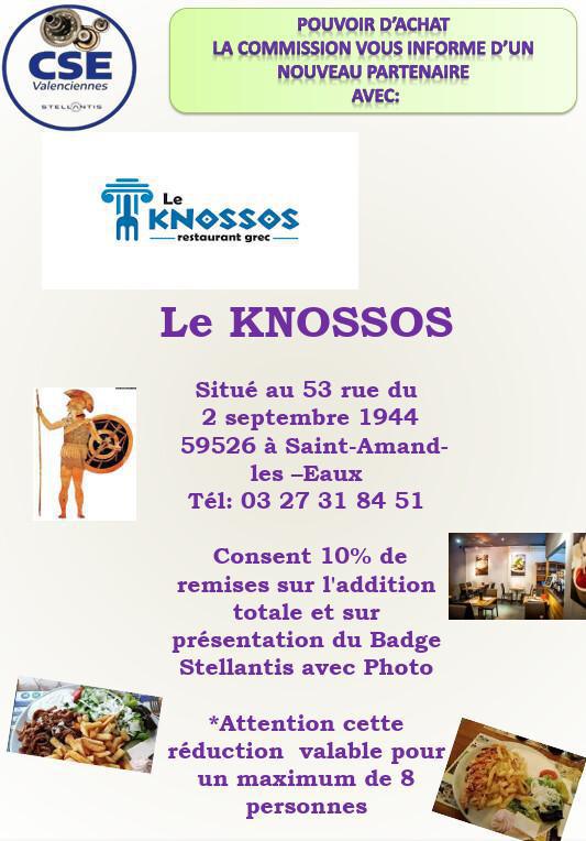 Restaurant Grec le KNOSSOS à Saint Amand les Eaux