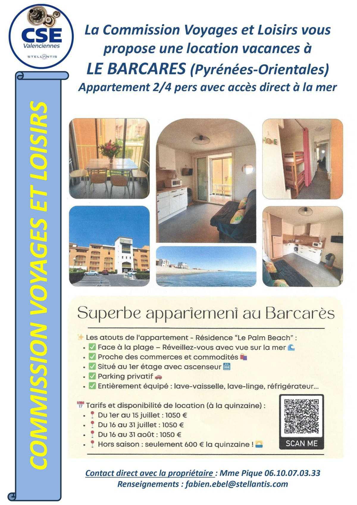 Appartement le Barcares