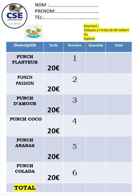 PUNCH ANTILLAIS