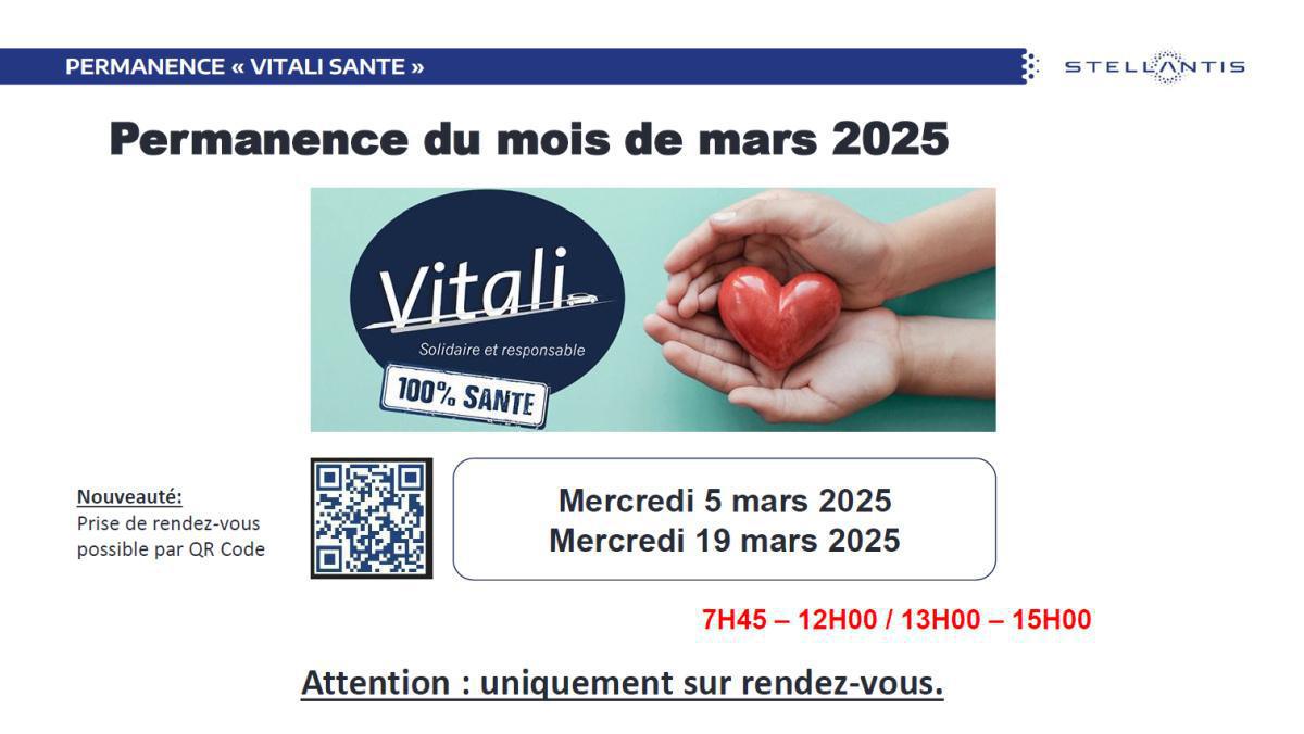 Permanence Vitali Santé Mars 2025