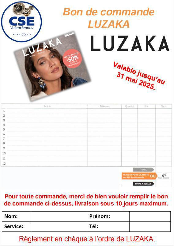 Catalogue Luzaka avril/mai