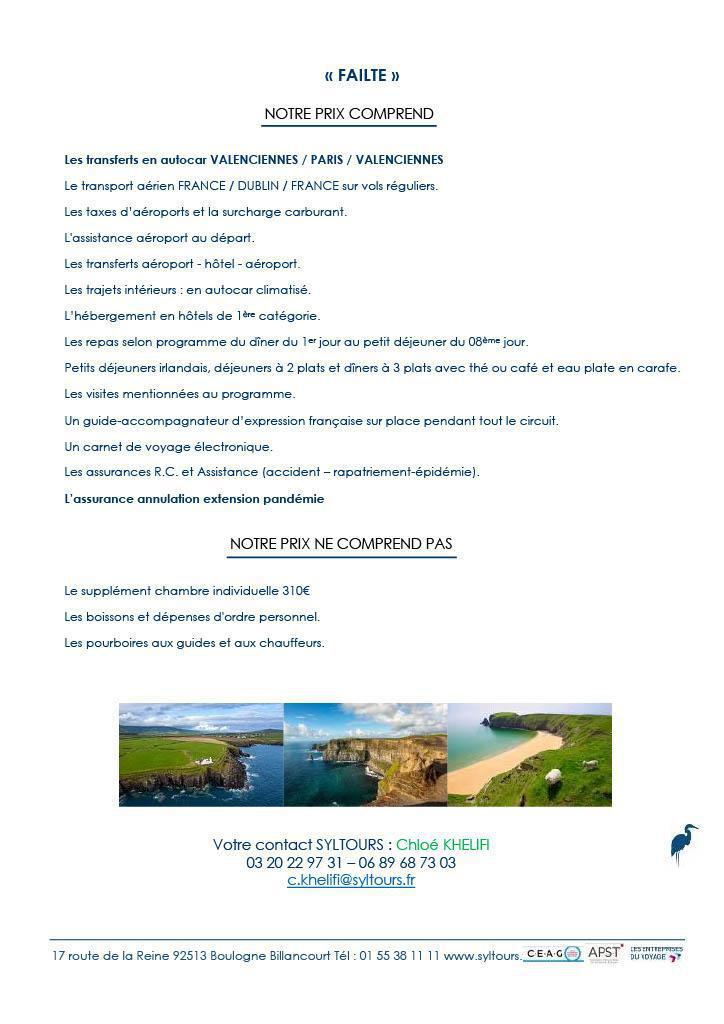 Voyage : Circuit 8 jours en Irlande