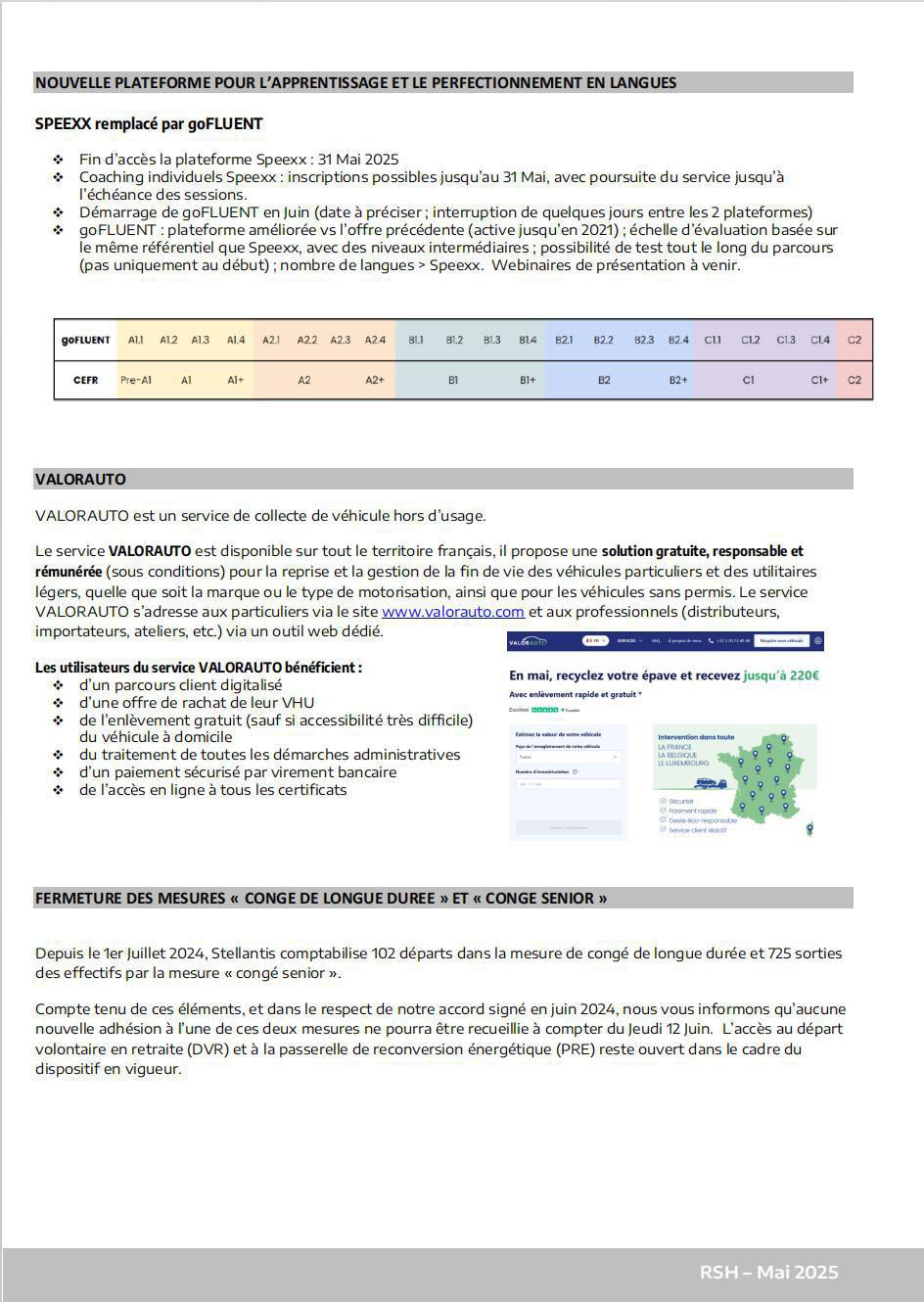 CSE Ordinaire Mai 2025