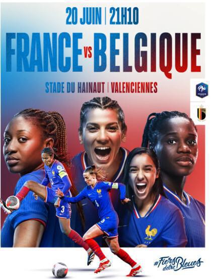 Vente billetterie match féminin France/Belgique au stade du Hainaut