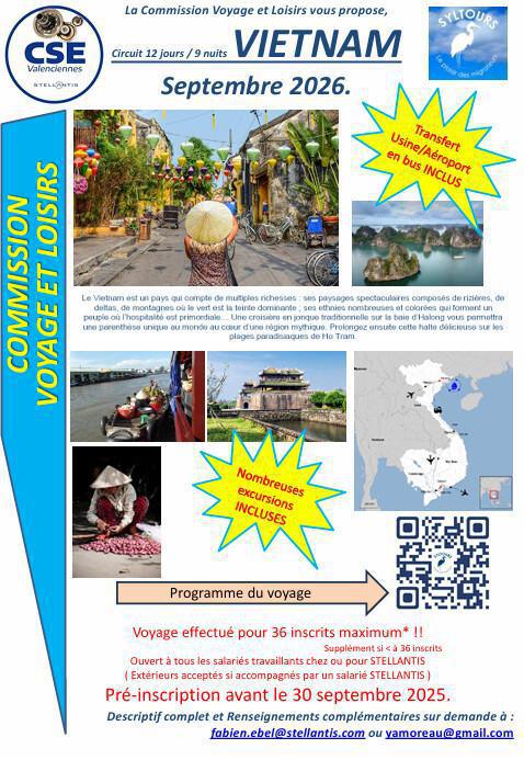 Circuit de 12 jours au Vietnam septembre 2026 Circuit de 12 jours au Vietnam septembre 2026