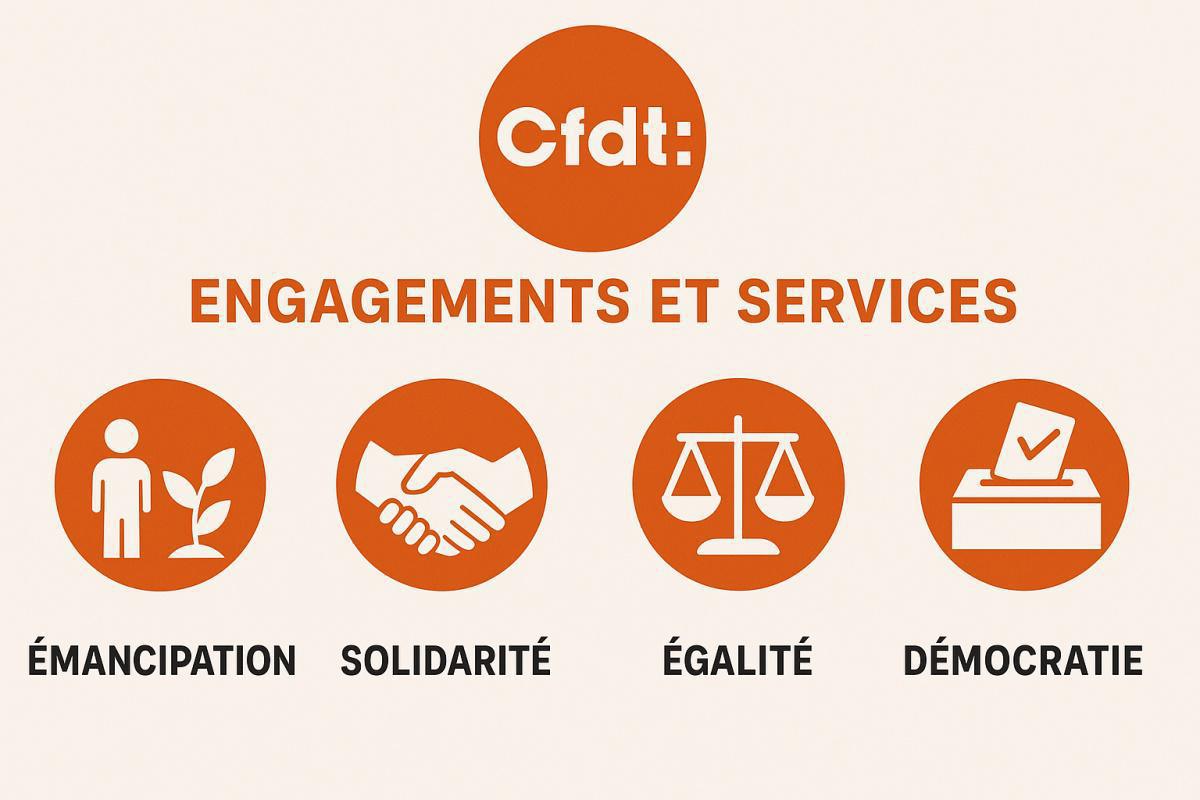 Engagements et les services à l'adhésion de la CFDT