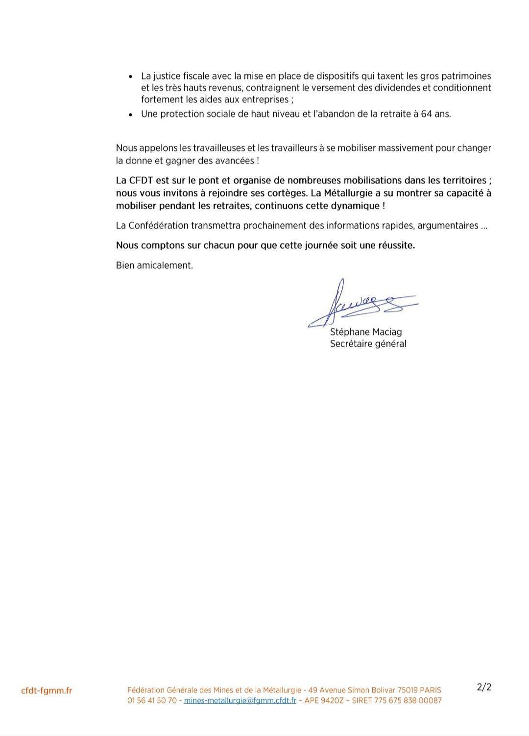 Mobilisation le 18 septembre 2025