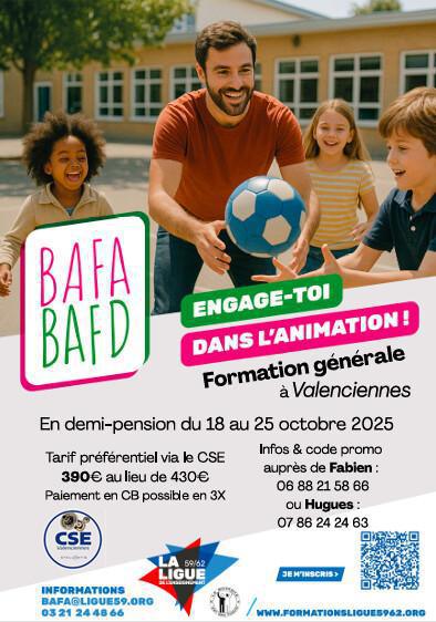 BAFA session générale ou approfondissement 2025 BAFA session générale ou approfondissement 2025