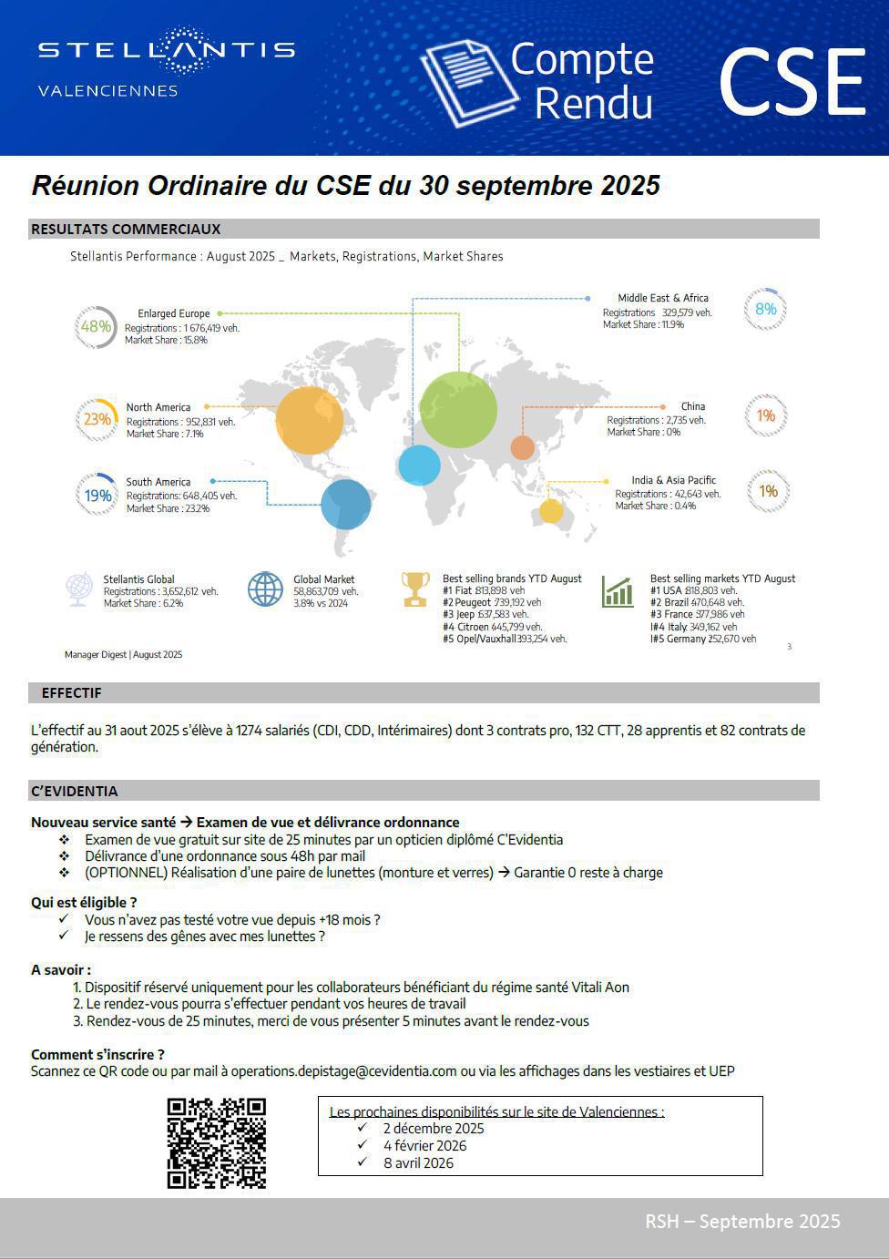 CSE Ordinaire septembre 2025