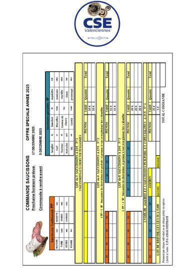 Saucissons sur commande pour les fêtes (à rendre avant le 5 décembre 2025)