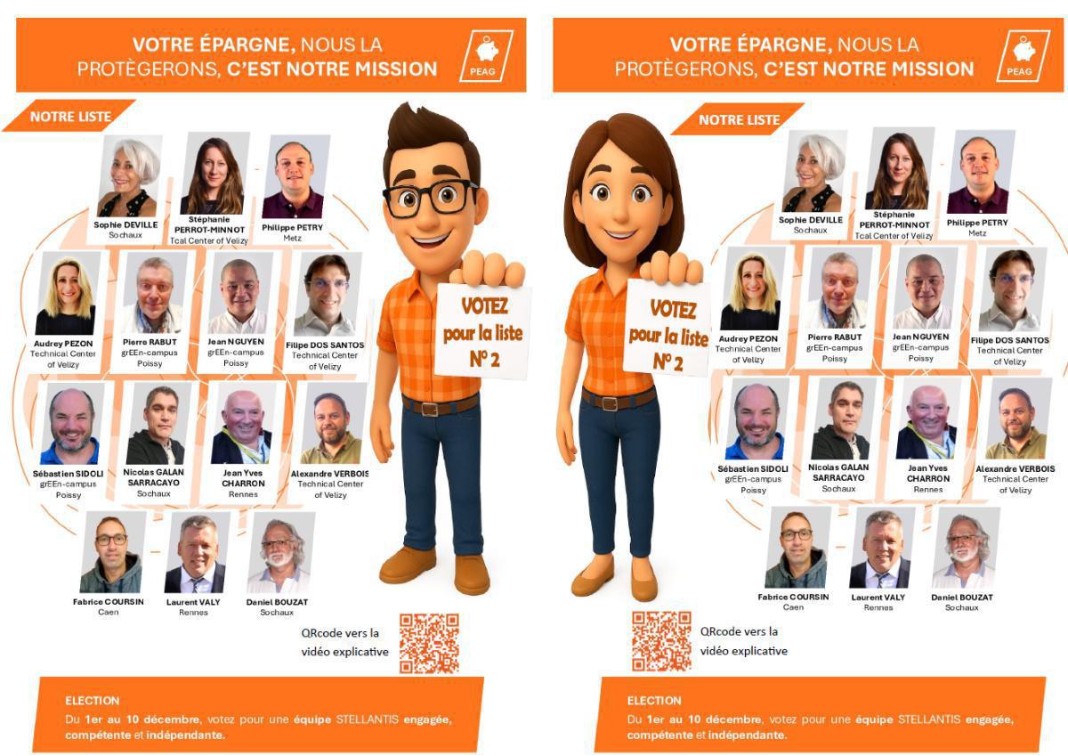 Conseil de surveillance du PEAG Stellantis => nous avons besoin de VOUS
