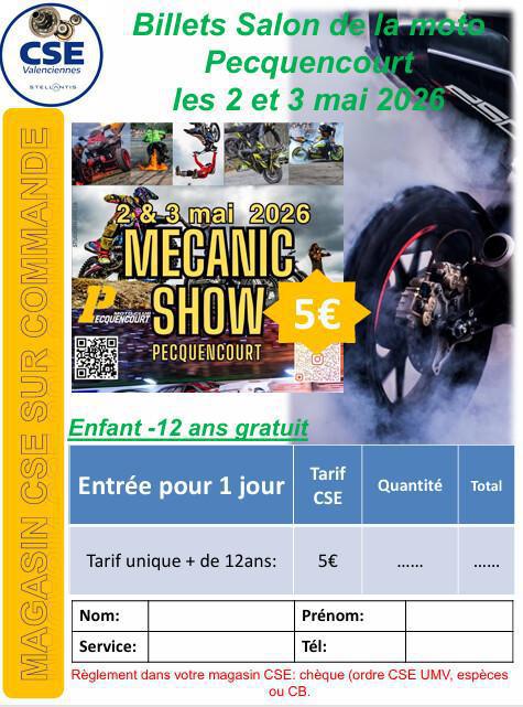 Le salon de la moto de Pecquencourt les 2 et 3 mai 2026