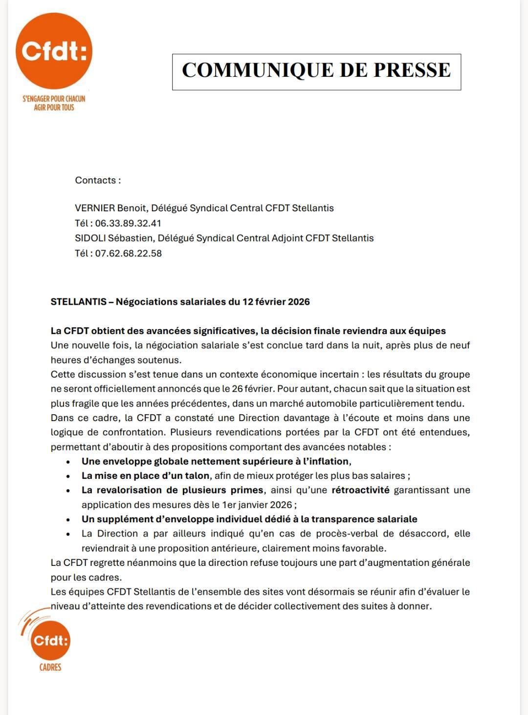 Tract : proposition direction pour les nao 2026