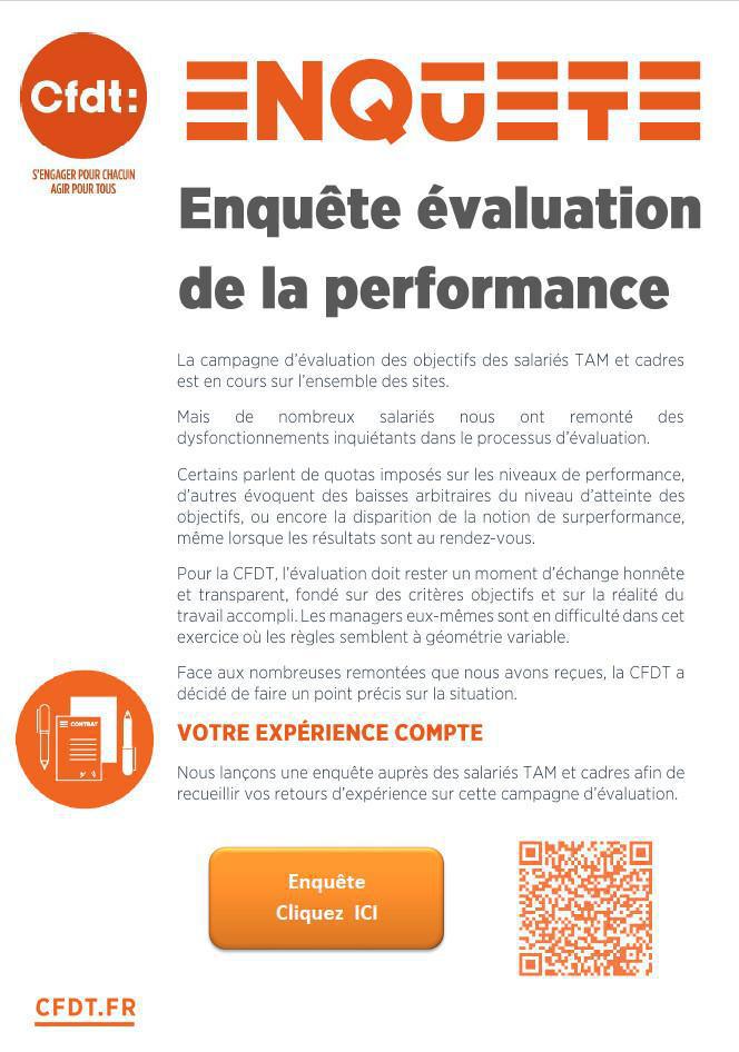 Enquête Evaluation de la Performance