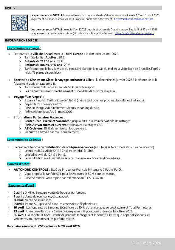 CSE Ordinaire MARS 2026