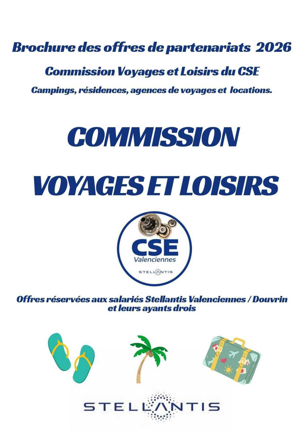 Présentation des offres de partenariats vacances 2026