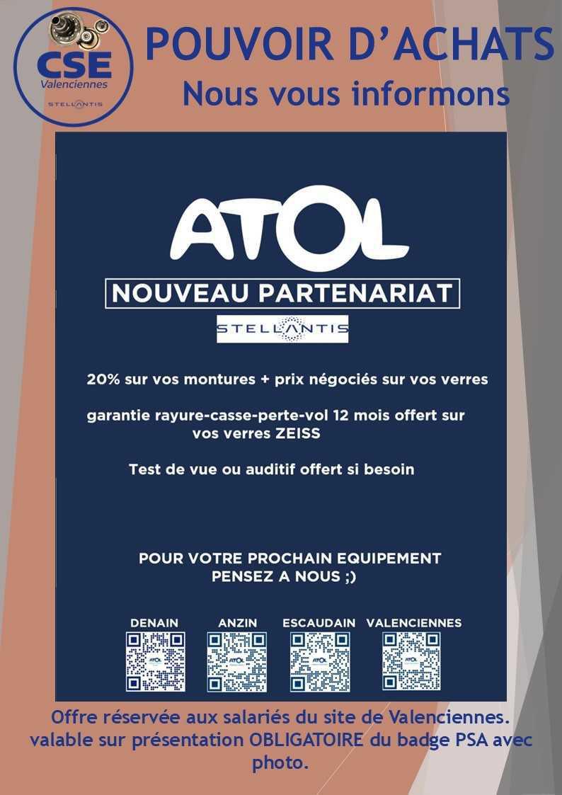 ATOL (Anzin, Petite forêt, Escaudain, valenciennes)