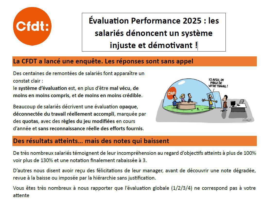 Tract : Résultat de l'enquête évaluation performance 2025