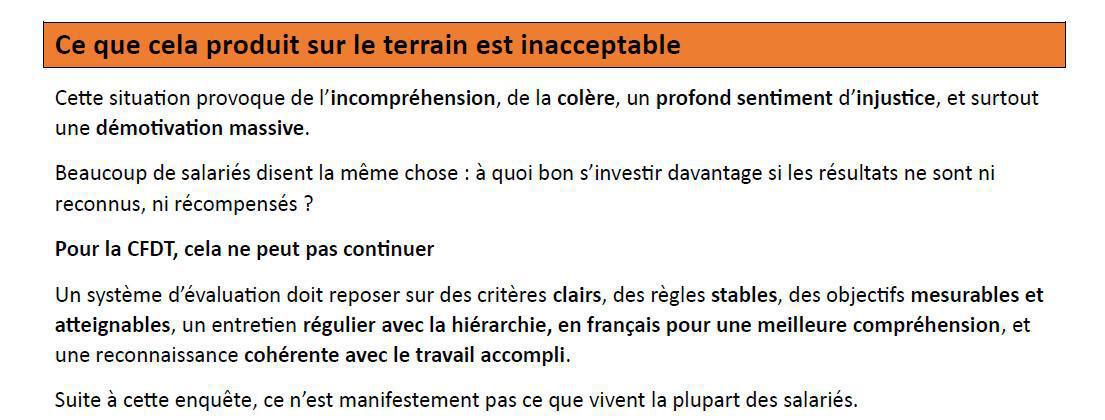 Tract : Résultat de l'enquête évaluation performance 2025