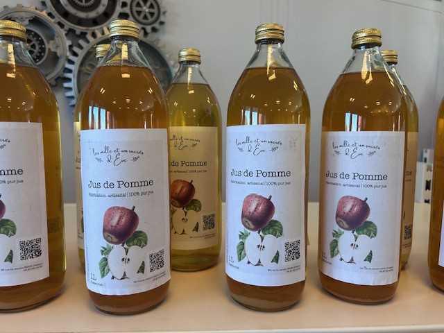Arrivage de confitures et jus de pomme