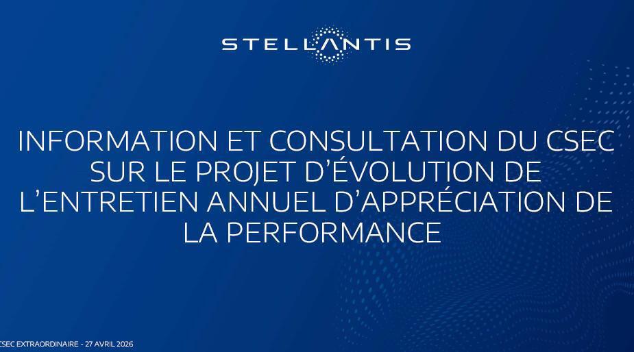 SLIDES : Projet d'évolution de l'entretien annuel d'appréciation de la performance