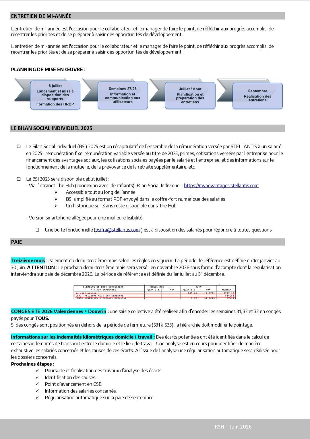 Compte rendu du CSE ordinaire du 28 juin 2026