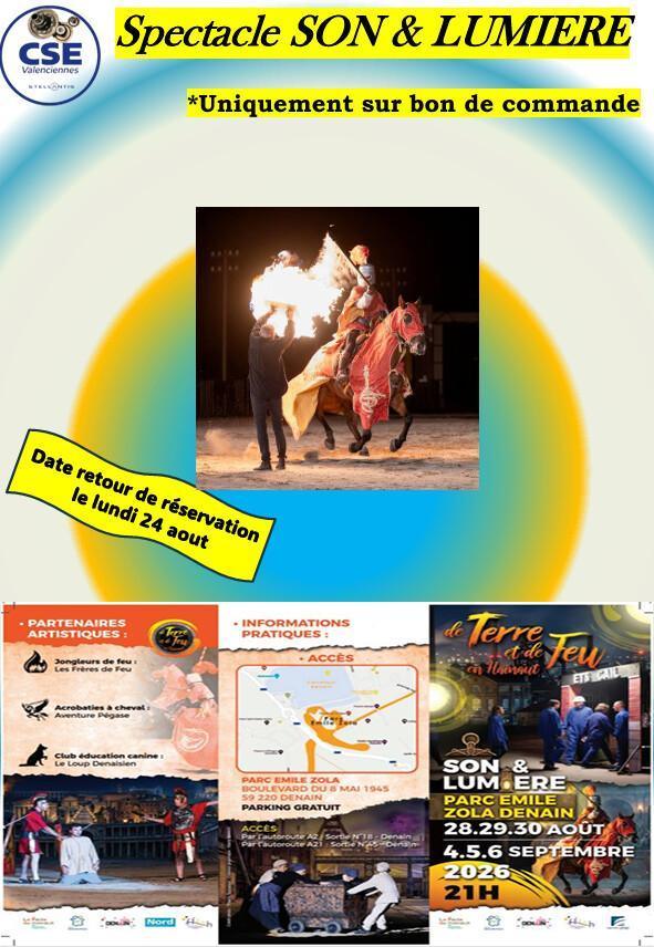 SON & LUMIERE 2026 parc Emile Zola DENAIN