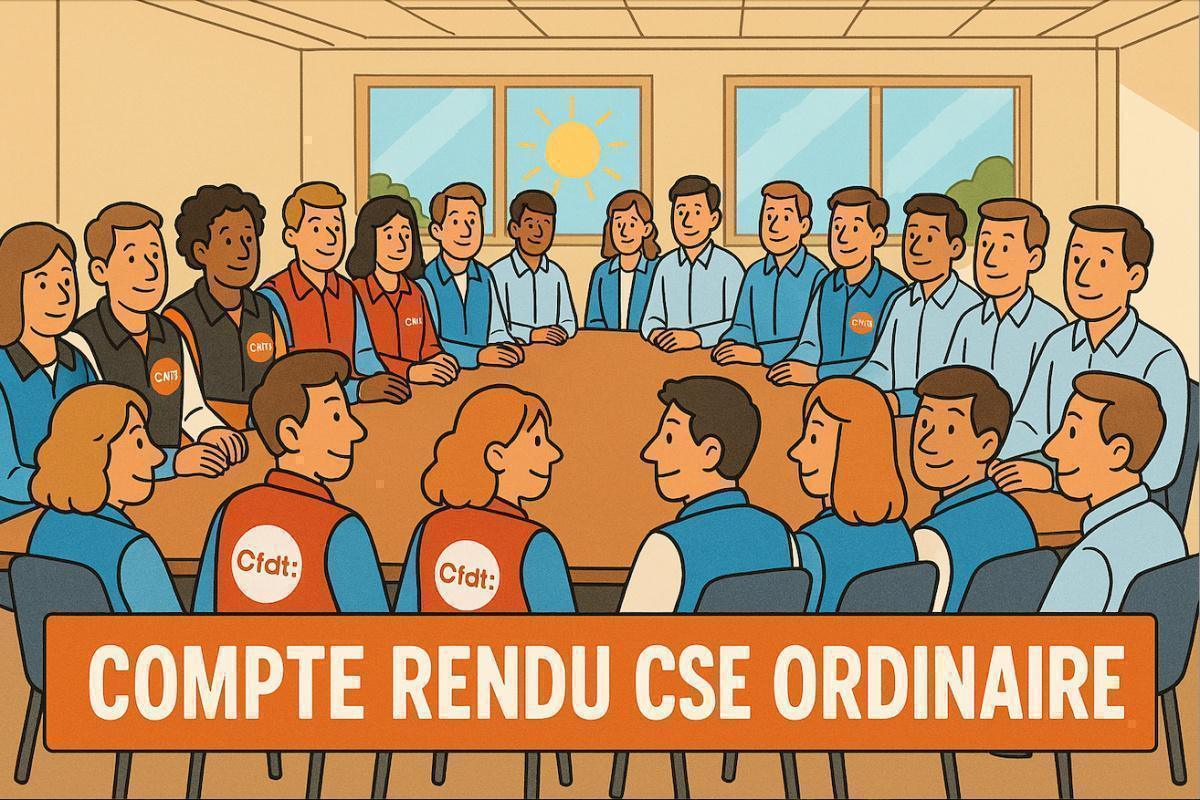 Compte rendu du CSE ordinaire du 23 juillet 2026