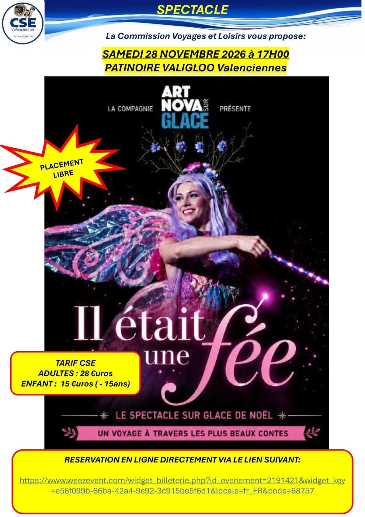 Spectacle: Il était une fée à la patinoire Valigloo