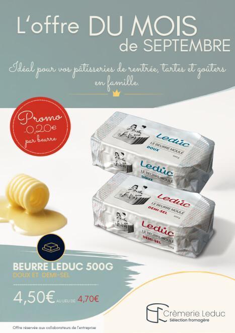 Leduc (Beurre, yaourt, fromage...) à rendre avant le 14 septembre 2026