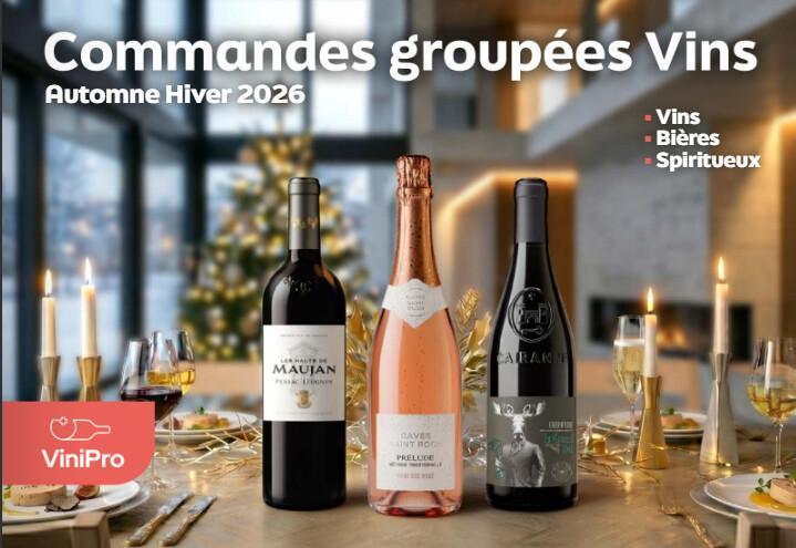 Vins sur bon de commande avec ViniPro (à rendre avant le 23 novembre 2026) Vins sur bon de commande avec ViniPro (à rendre avant le 23 novembre 2026)
