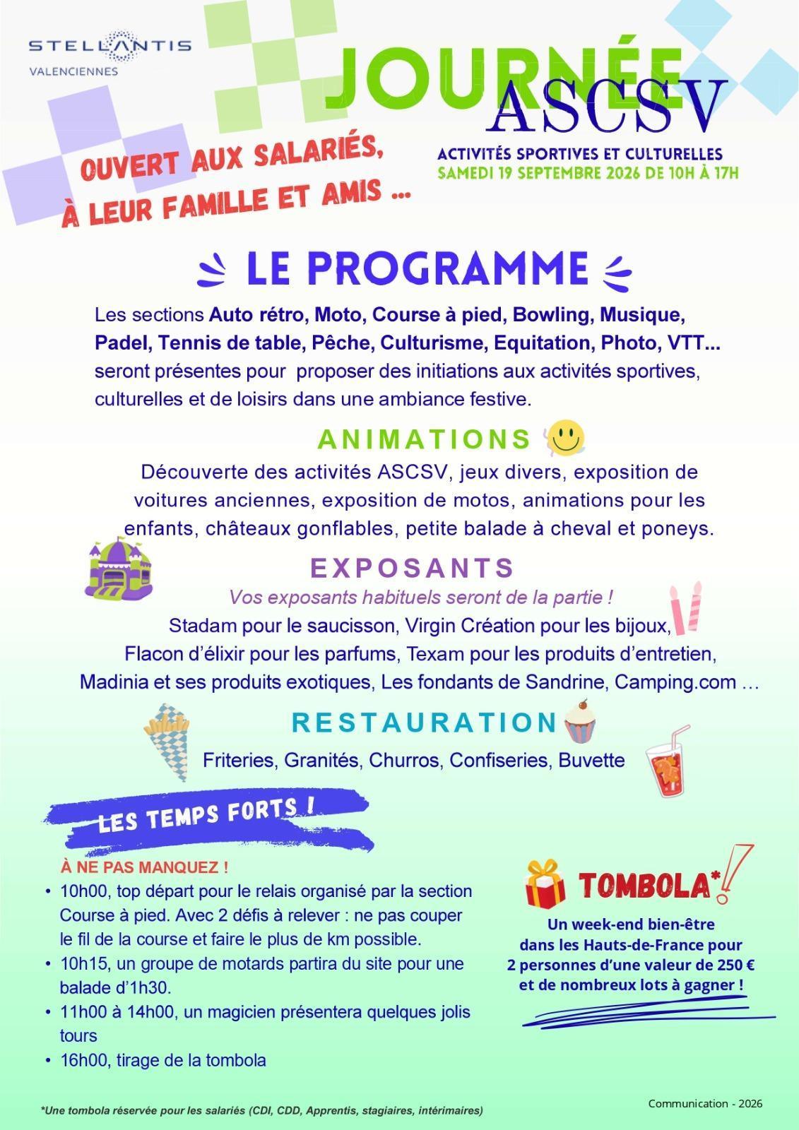 Fête de l'ASCSV ce samedi 19 septembre 2026