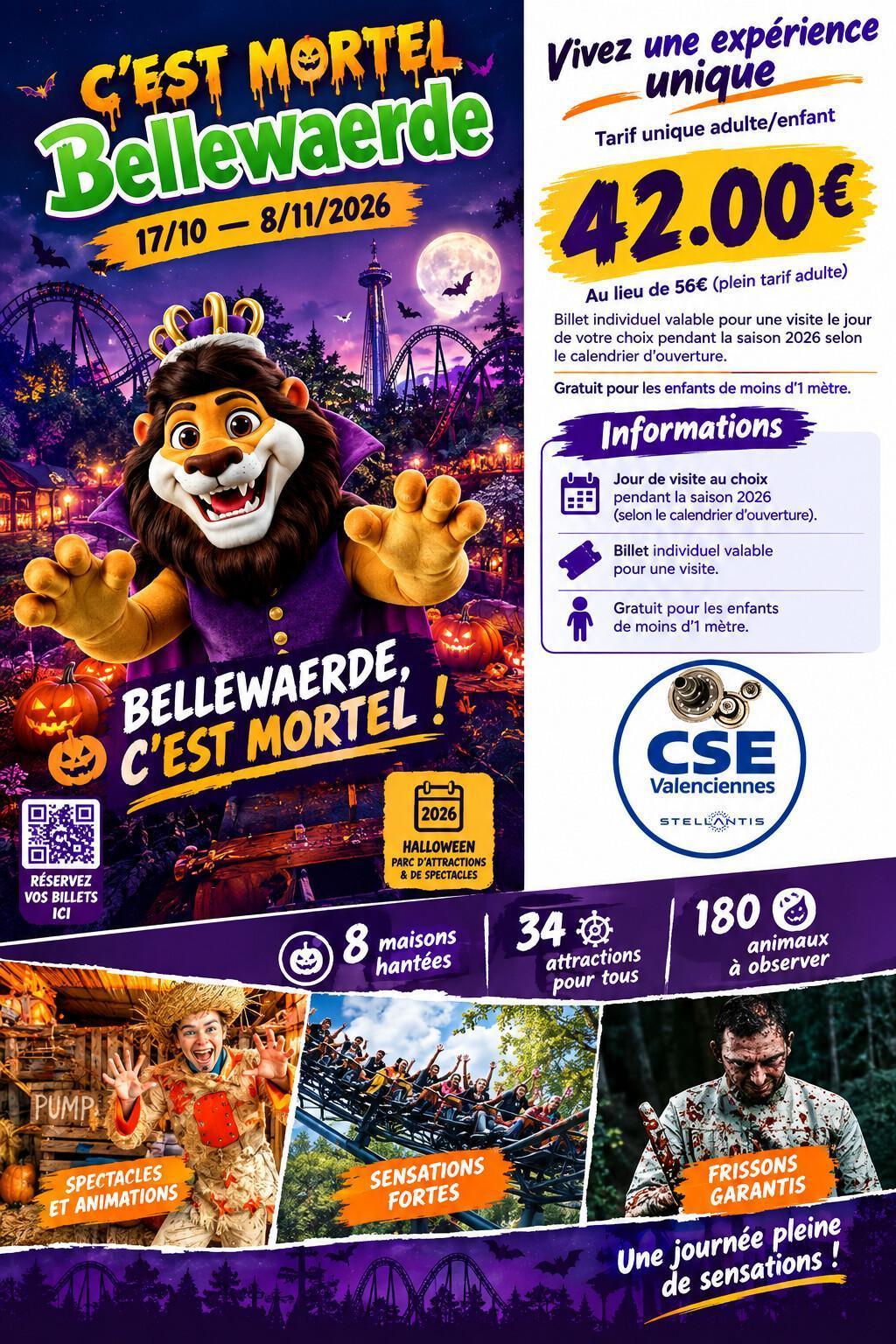 Bellewaerde pour Halloween 2026