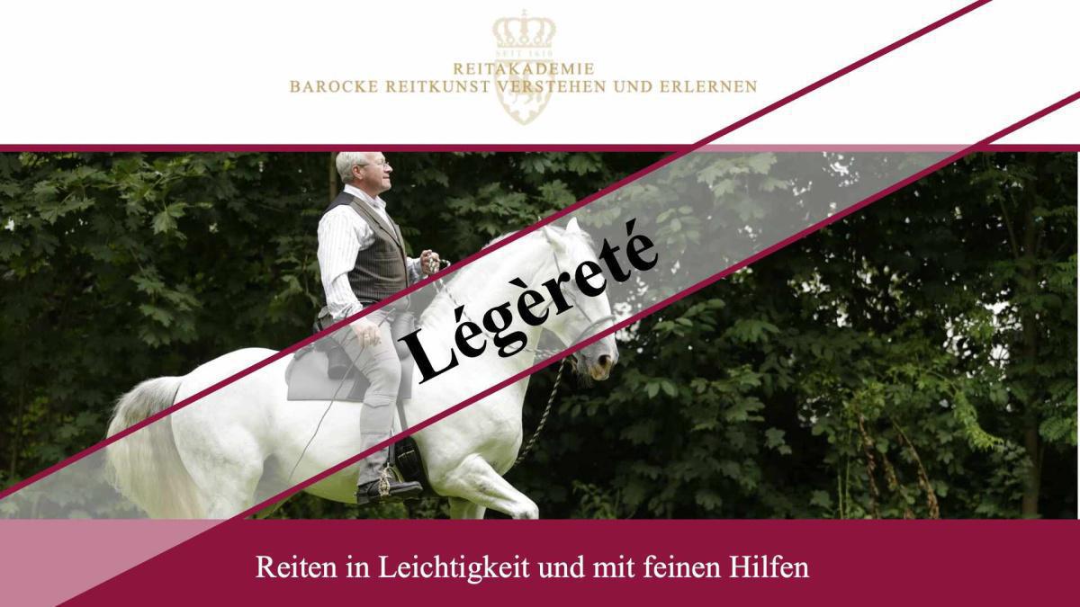 Légèreté Reiten in Leichtigkeit mit feinen Hilfen (kostenloses Webinar)