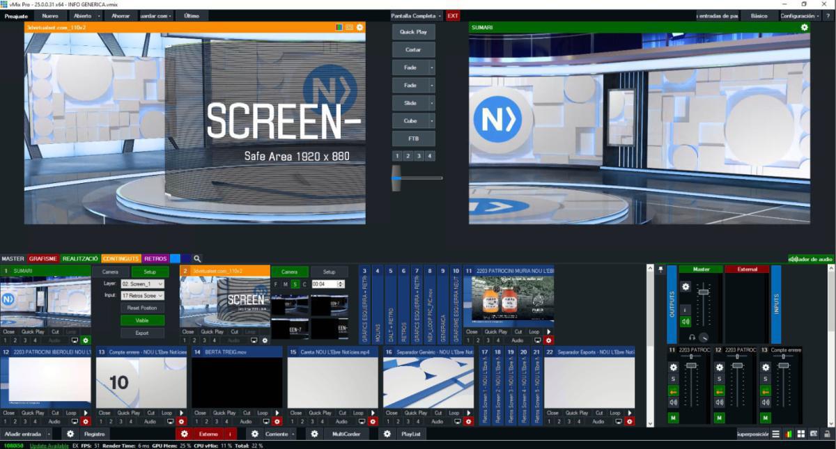 vMix, el sistema más consolidado de realización de vídeo en directo y streaming vMix, el sistema más consolidado de realización de vídeo en directo y streaming