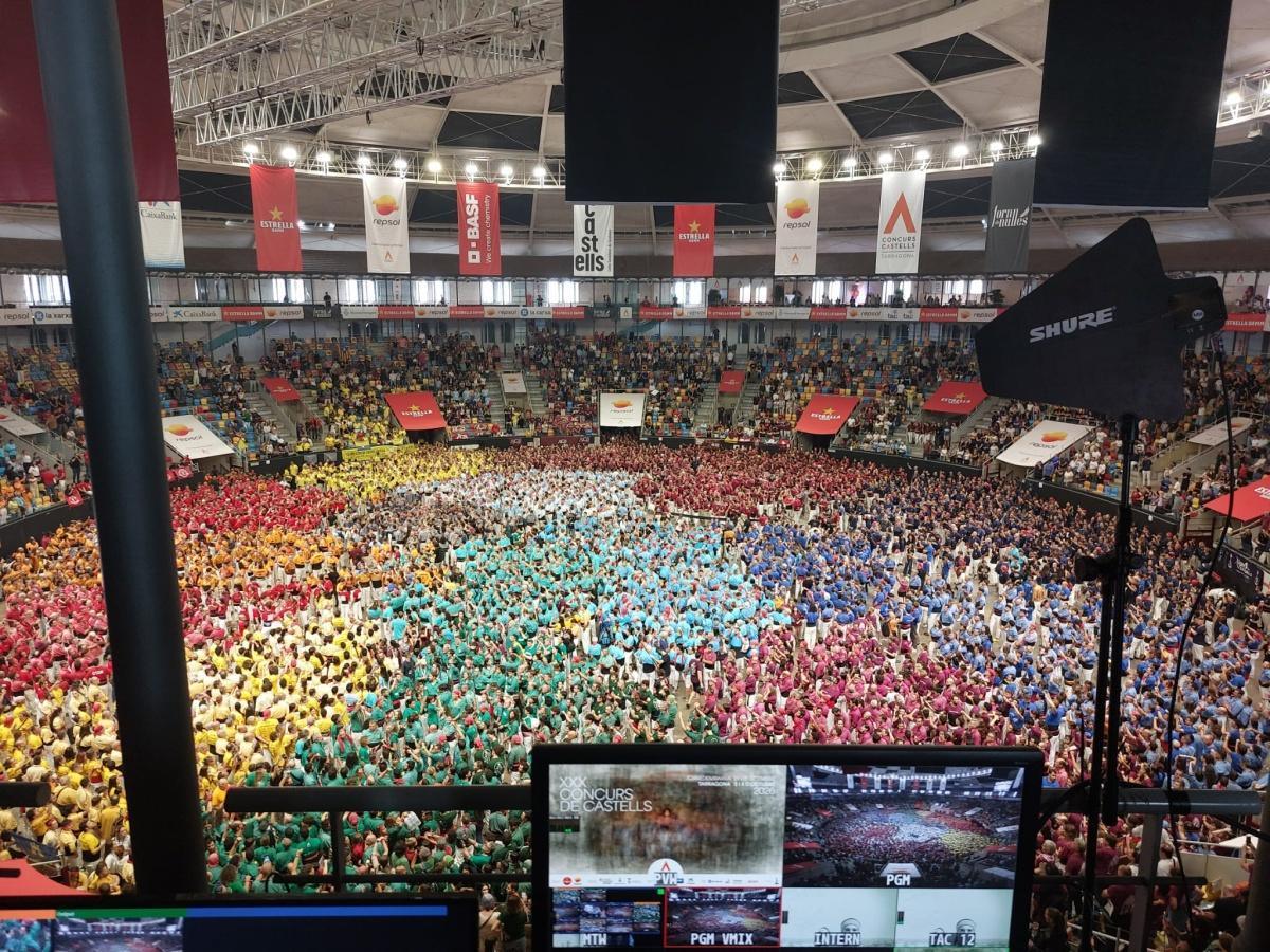 ICC Broadcast despliega el VAR casteller en la XXX edición del Concurs de Castells de Tarragona