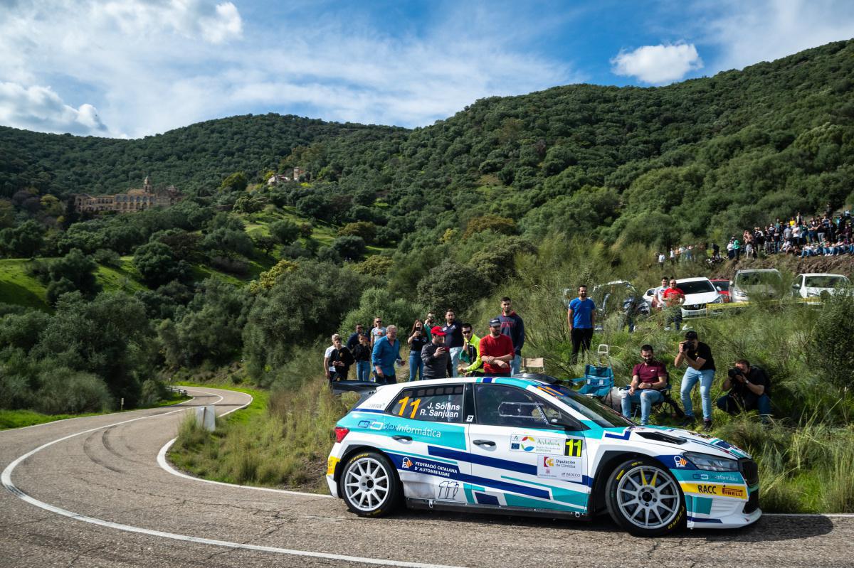 Jan Solans y Rodrigo Sanjuán (Skoda) lideran en el ecuador del 40º Rallye Internacional Sierra Morena Jan Solans y Rodrigo Sanjuán (Skoda) lideran en el ecuador del 40º Rallye Internacional Sierra Morena