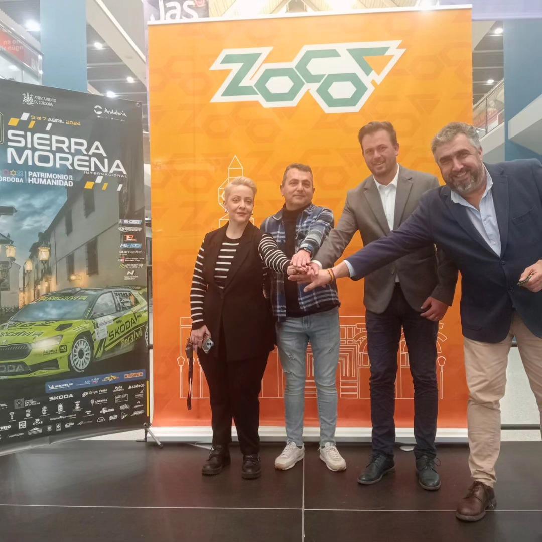 El centro comercial Zoco, entre los patrocinadores principales locales del Rallye Internacional Sierra Morena 2024