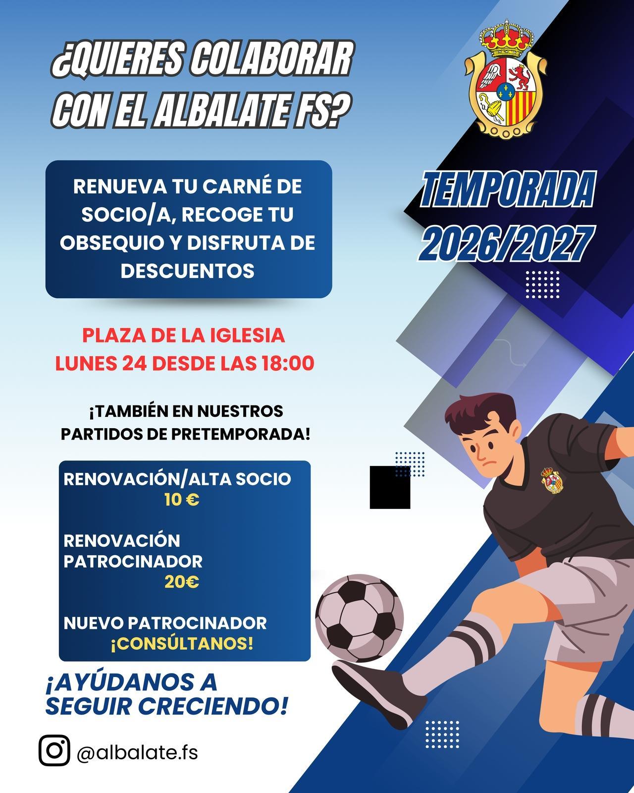 Pretemporada F.S. Albalate - Campaña de Socios