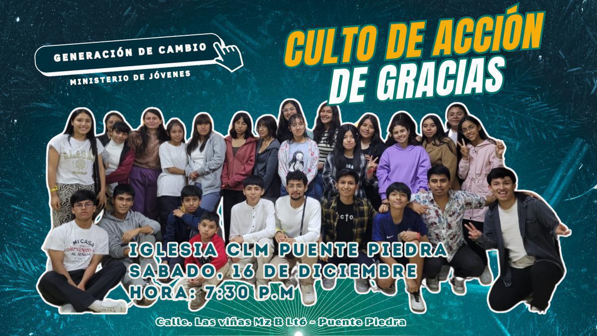 Culto de Acción de Gracias - M. Jóvenes 