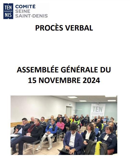 PV Assemblée Générale