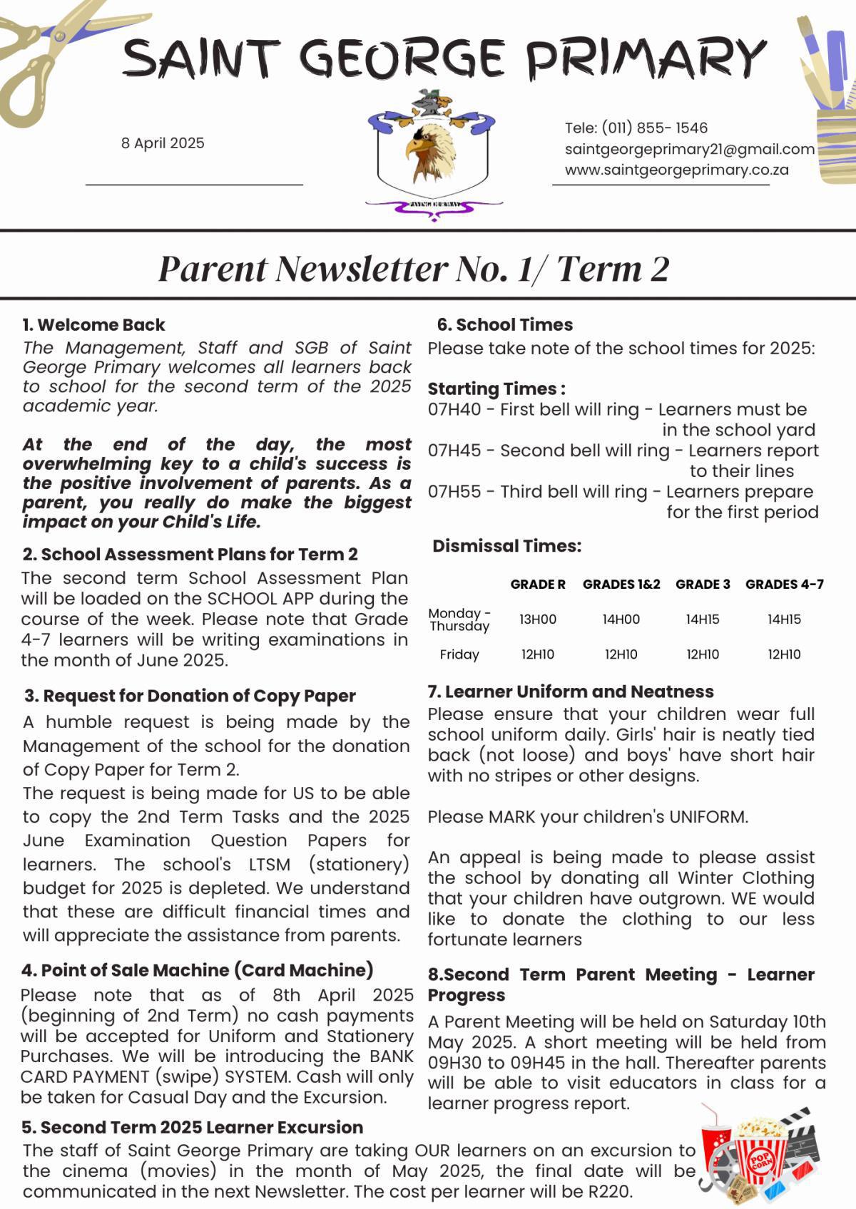 NEWSLETTER NO.1 / TERM 2