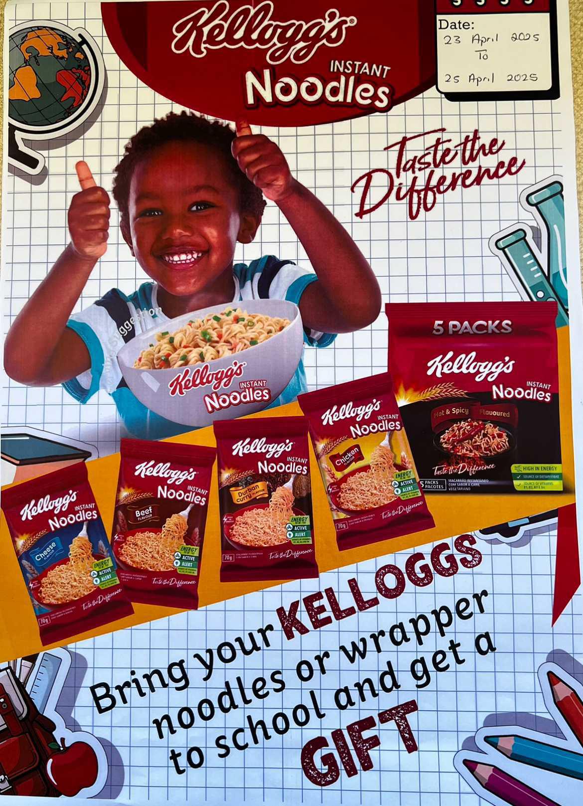 Kelloggs Noodles Wrapper