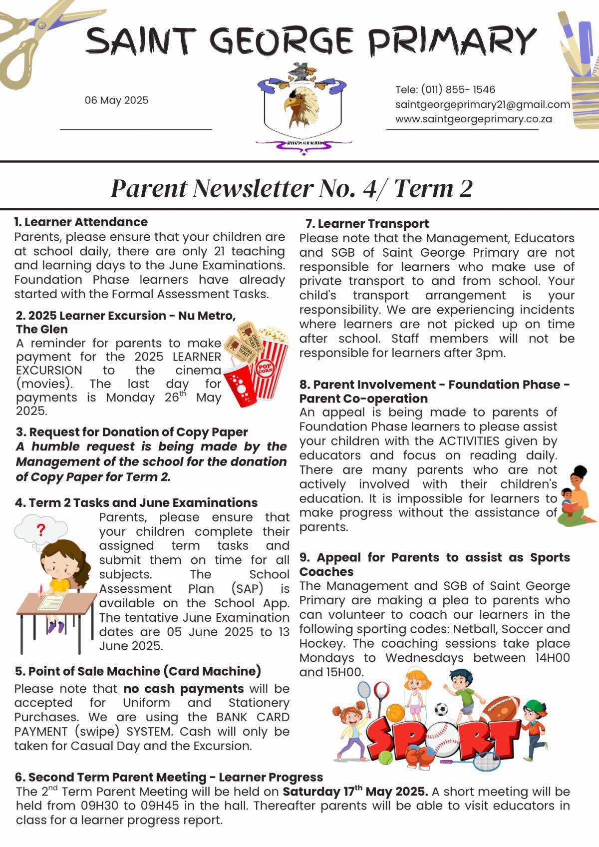 Newsletter No.4 / Term 2