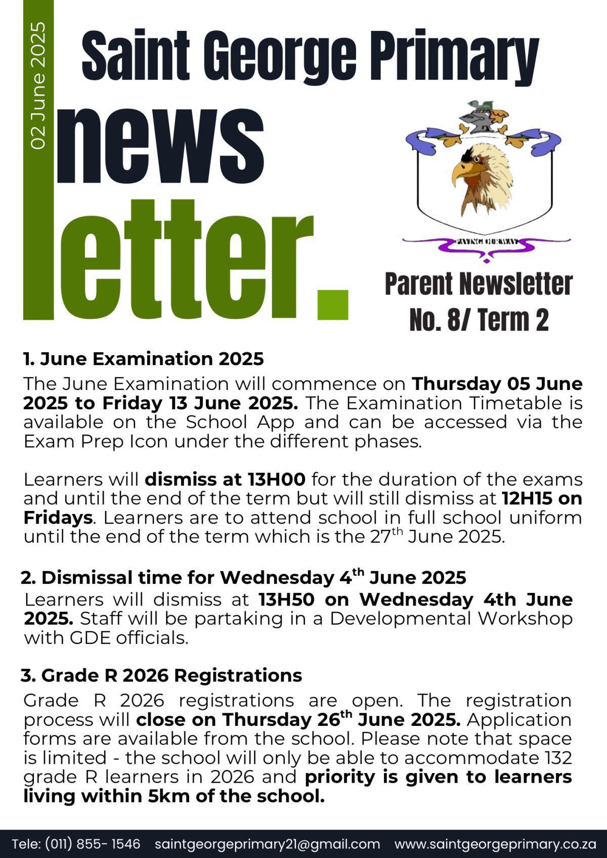 Newsletter No.8 / Term 2