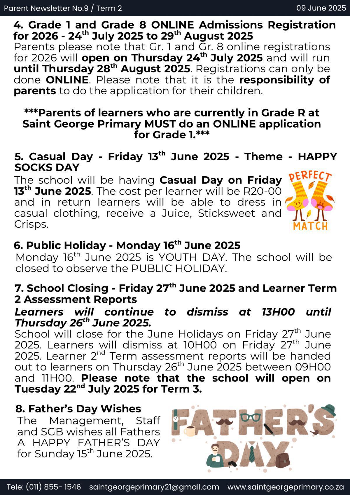 NEWSLETTER NO.9 / TERM 2
