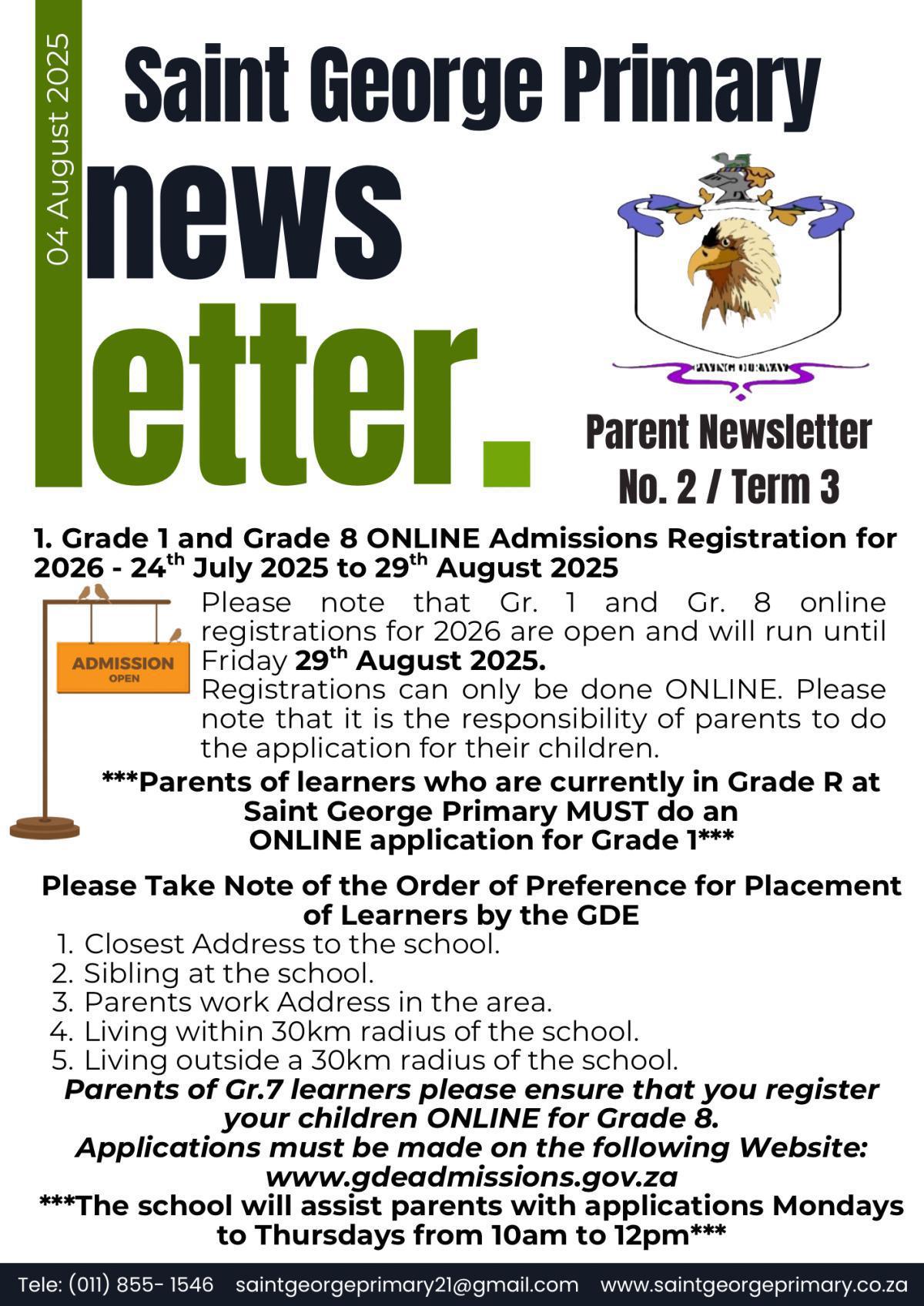 Newsletter No.2 / Term 3