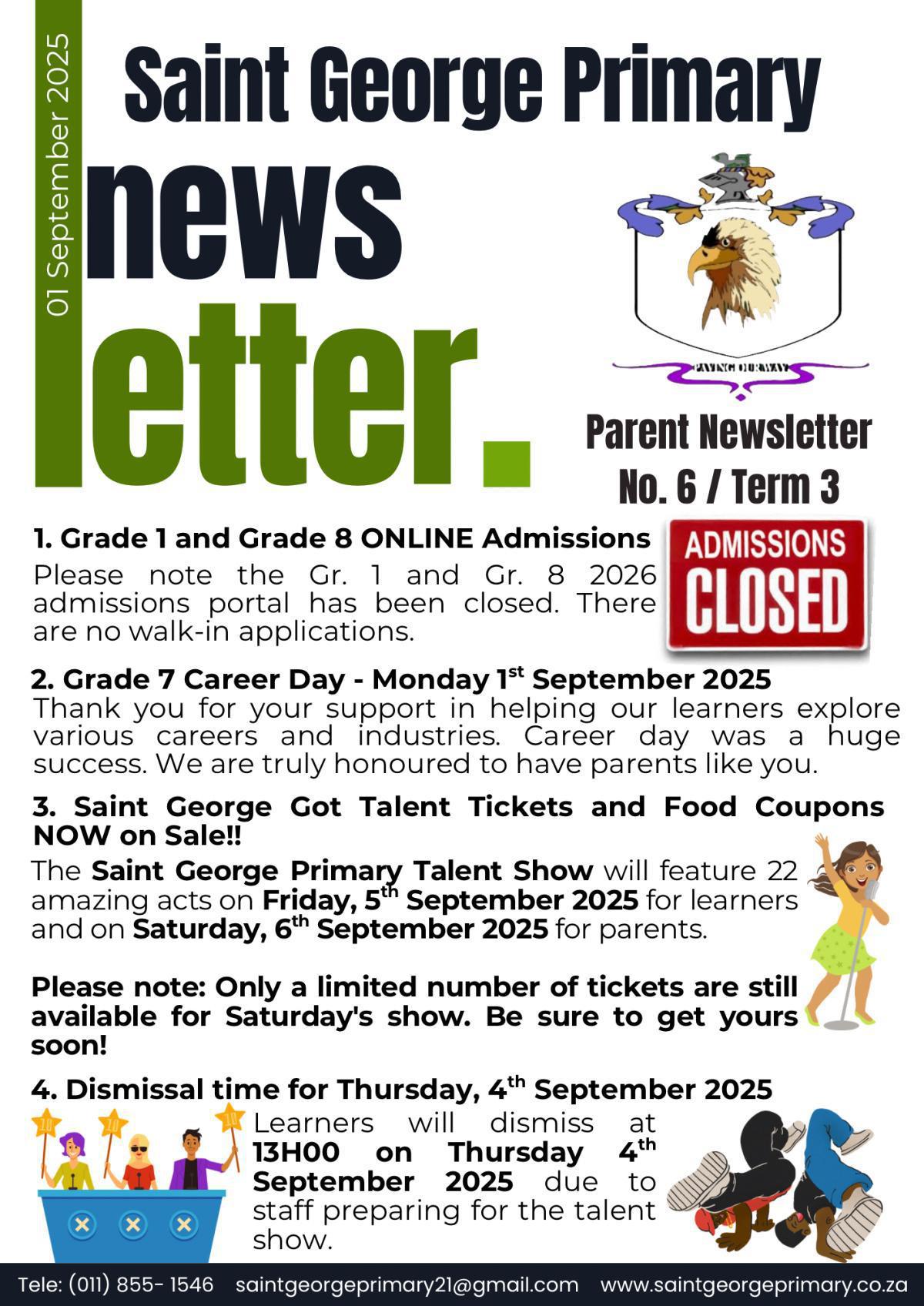 Newsletter No.6 / Term 3